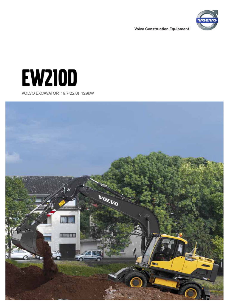 Volvo EW210D Excavator Overview | PDF | Exhaust Gas | Engines
