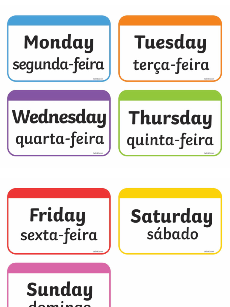 4 Days of Week | PDF