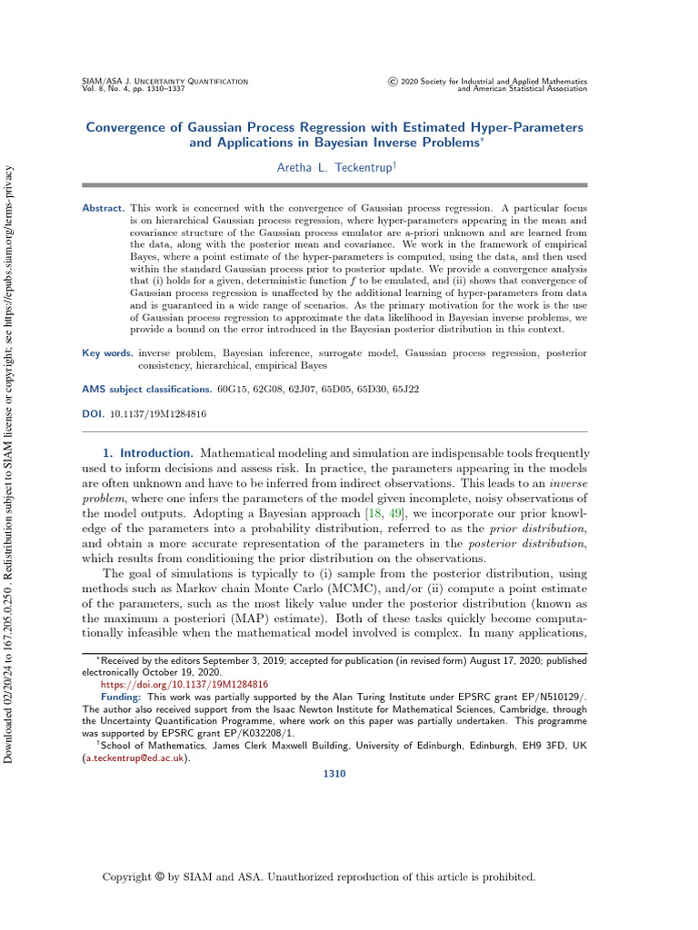 Convergence of Gaussian Process Regression With Estimated Hyper ...