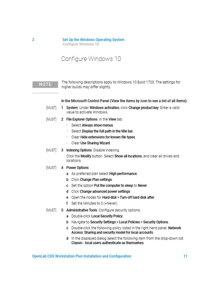 OpenLab CDS Workstation Plus Setup Guide | PDF | Microsoft Windows ...