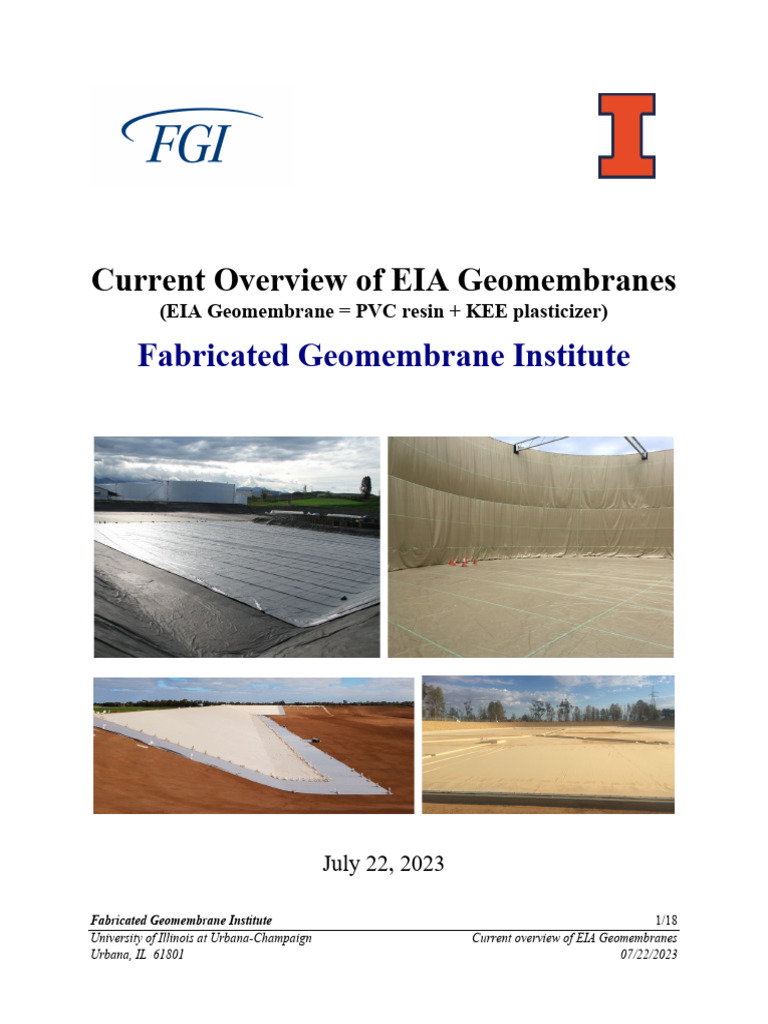 FGI EIA - Guideline - Final | PDF | Polyvinyl Chloride | Polymers