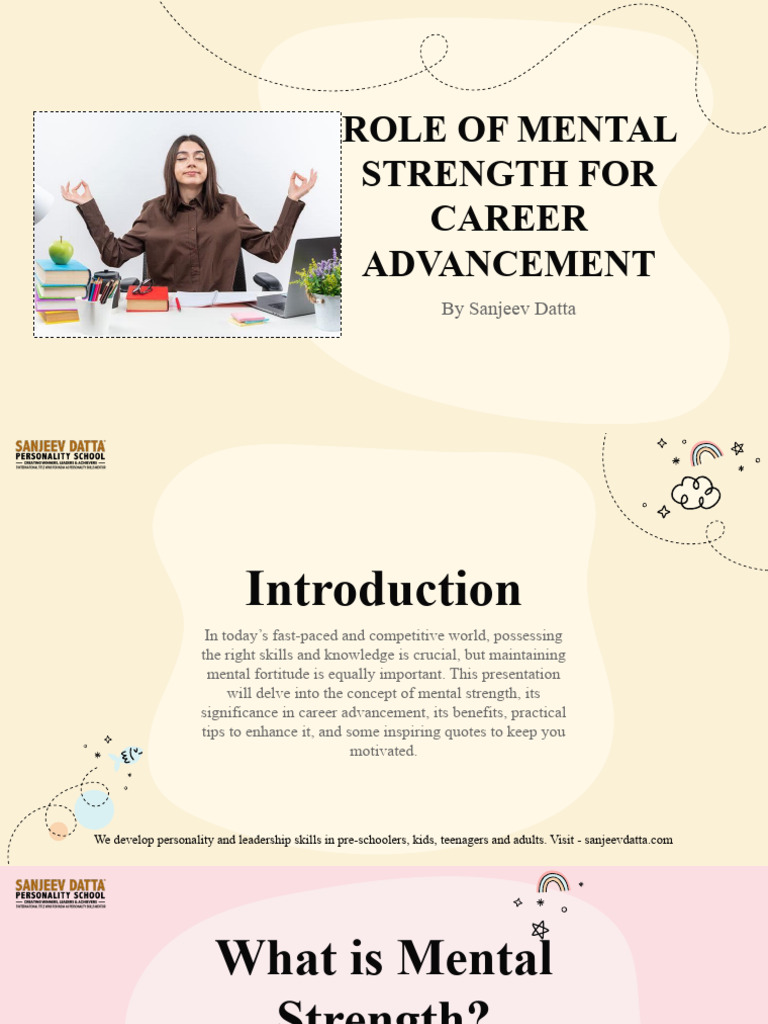 Role of Mental Strength For Career Advancement | PDF | Psychological ...