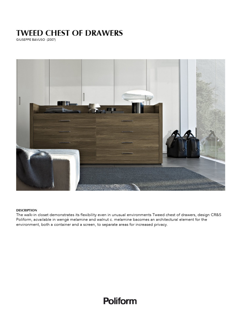 Tweed Chest of Drawers by Poliform | PDF | Home & Garden