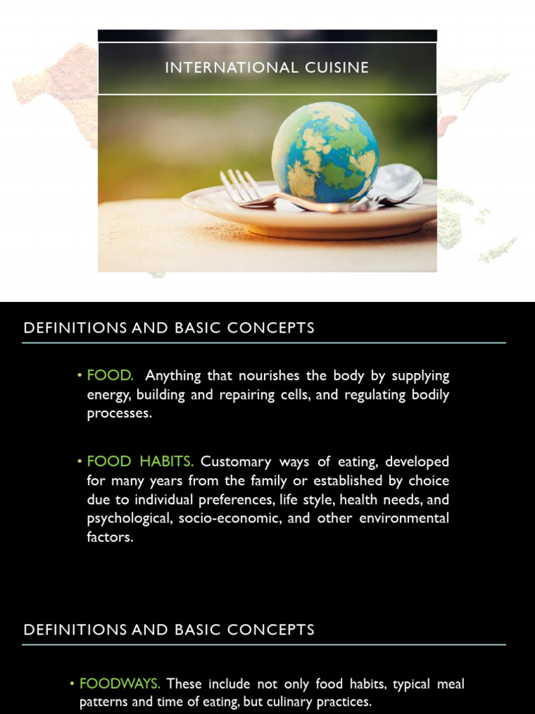 International Cuisine Overview | PDF