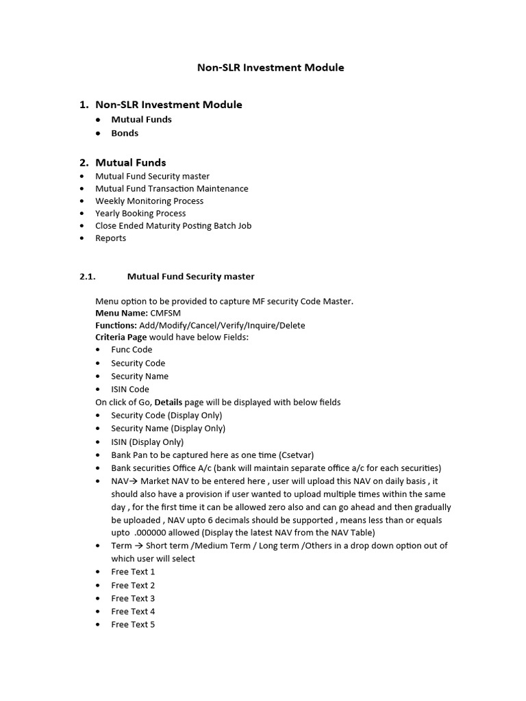 Investment Module NonSLR Download Free PDF Bonds (Finance