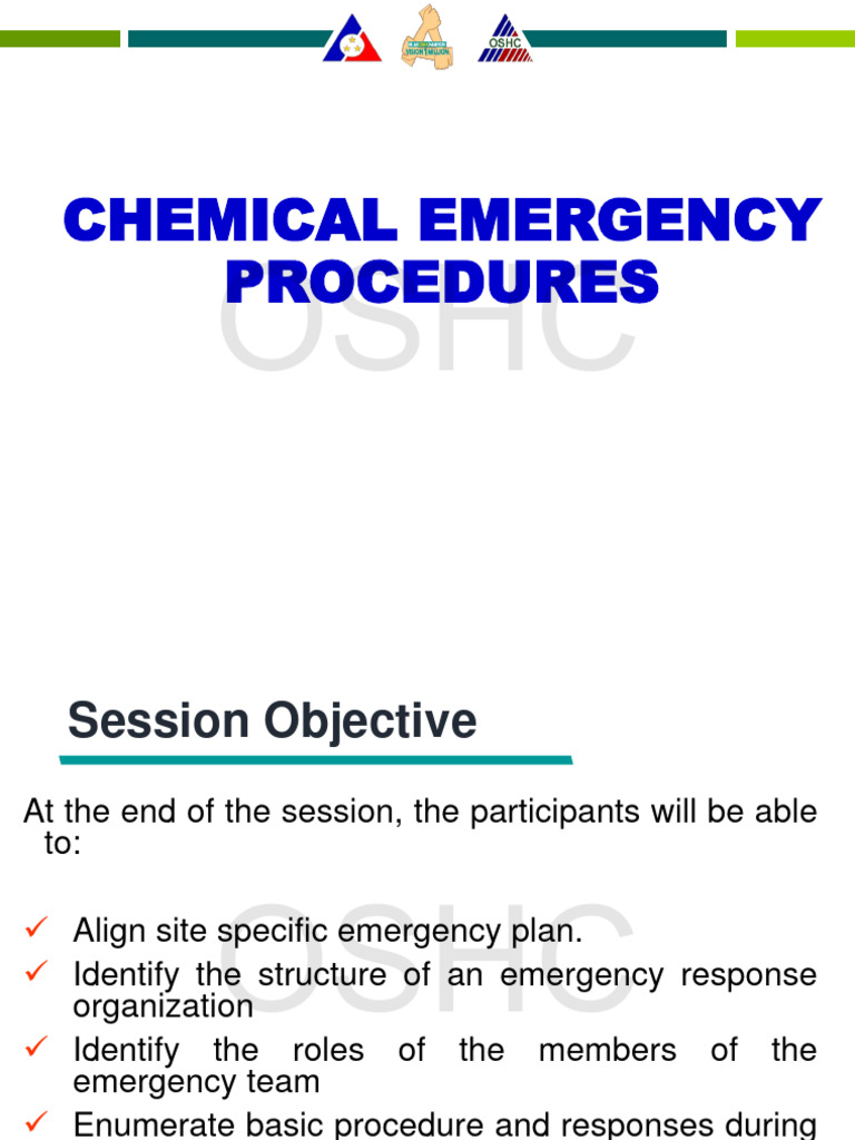 4_Chemical Emergency Procedures March 2024 PDF Emergency Management