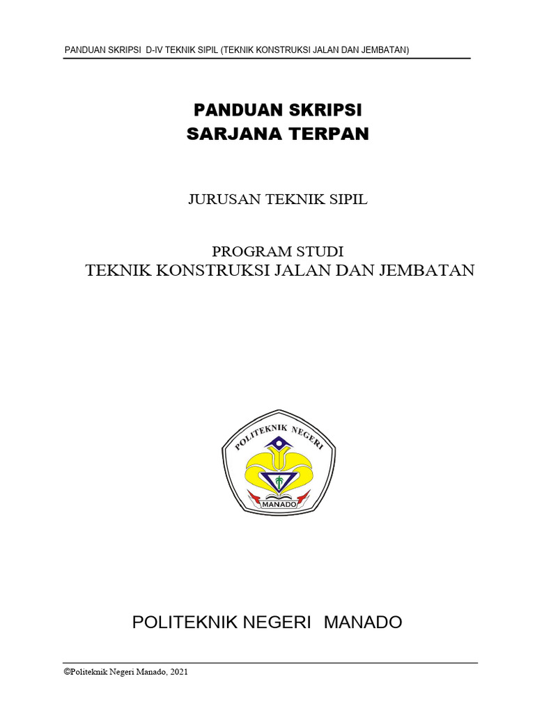 Panduan Skripsi D-IV Teknik Sipil | PDF | Seni
