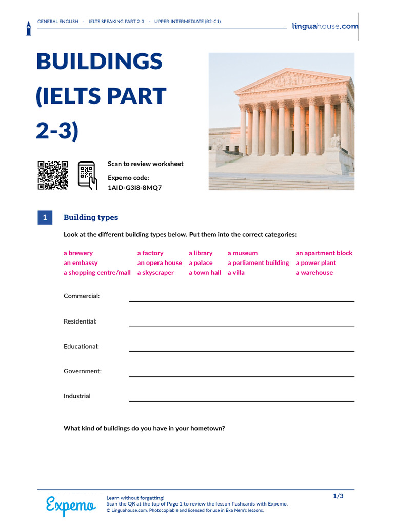 Buildings Ielts Part 2 3 British English Student | PDF | Foreign ...