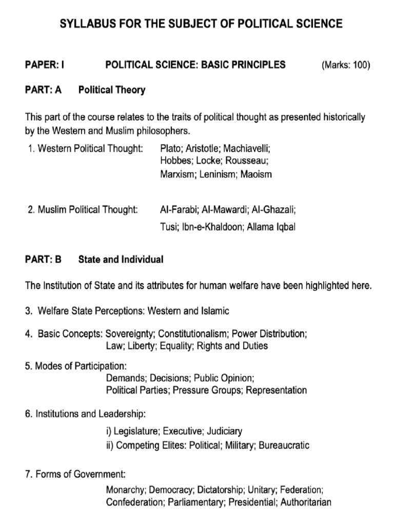 Pol Sci 1 Pasttt | PDF