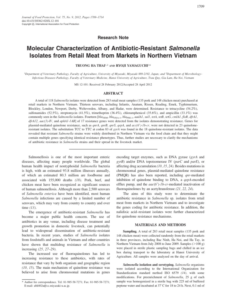 molecular-characterization-of-antibiotic-resistant-salmonella-isolates