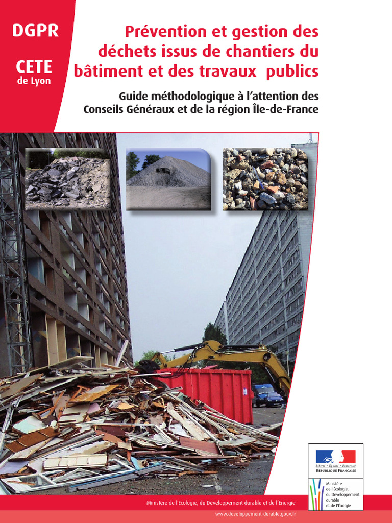 Gestion des déchets BTP : Guide méthodologique | PDF | Déchets ...