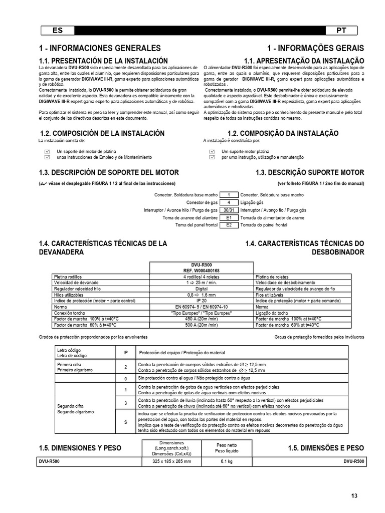 Devanadeira DVU-R500: Instalação e Uso | PDF