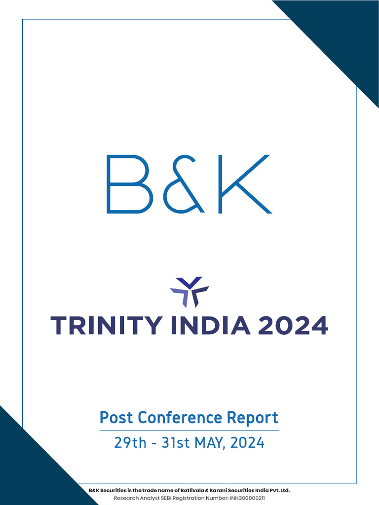 Trinity India 2024 Conference Insights | PDF | Chemical Industry | Retail