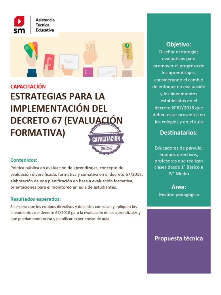 Estrategias para el Decreto 67/2018 | PDF | Evaluación | Educación de ...