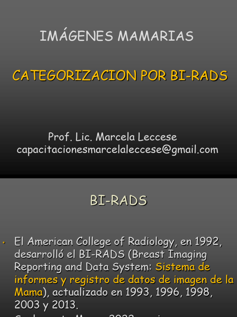 BIRADS 2024 PDF Mamografía Cáncer de mama