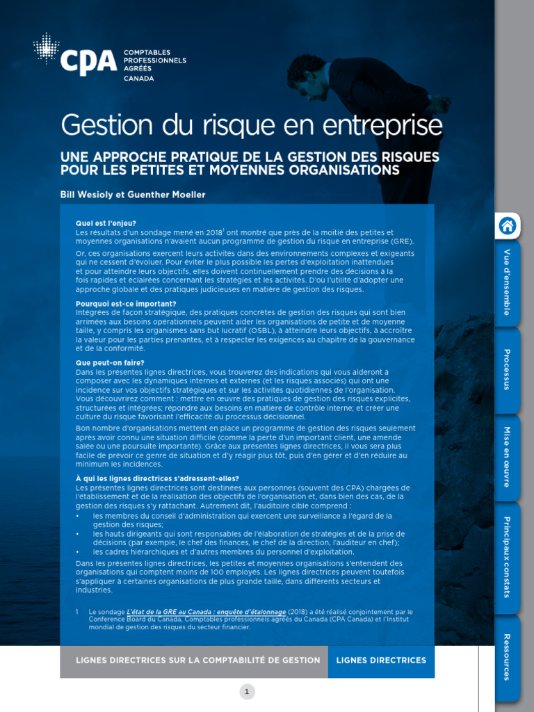 Gestion des risques pour PME et OSBL | PDF | Risque | Gestion des risques