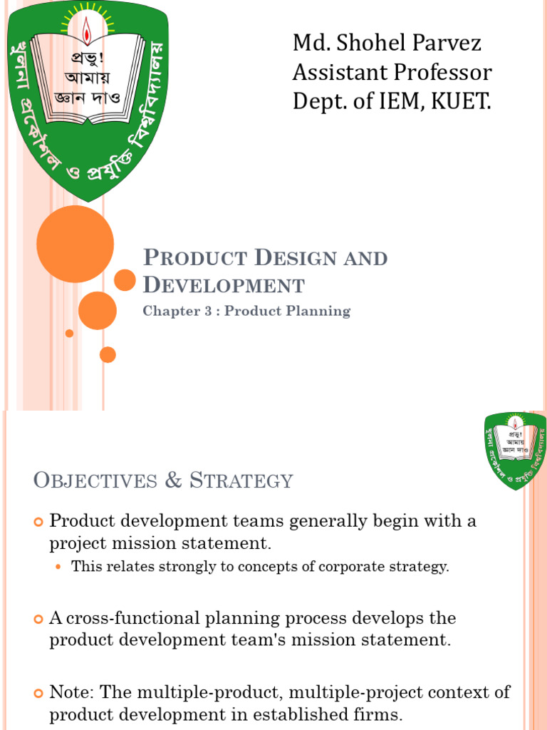 Product Planning in Development Process | PDF | Strategic Management ...