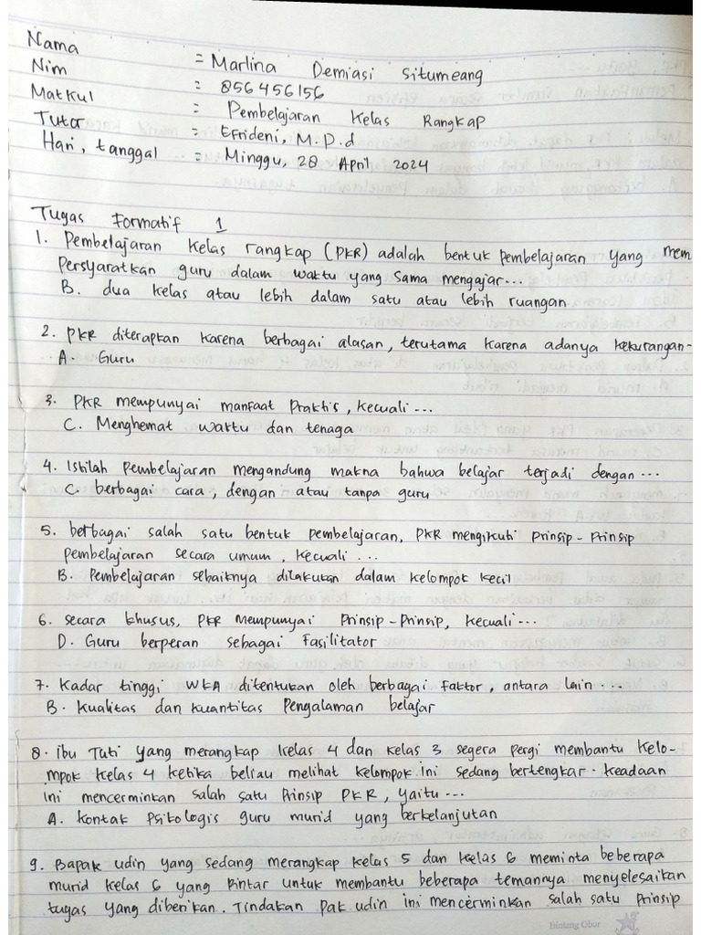 Formatif Modul 1 Dan 2 | PDF