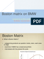 BMW Boston matrix analysis of China portfolio