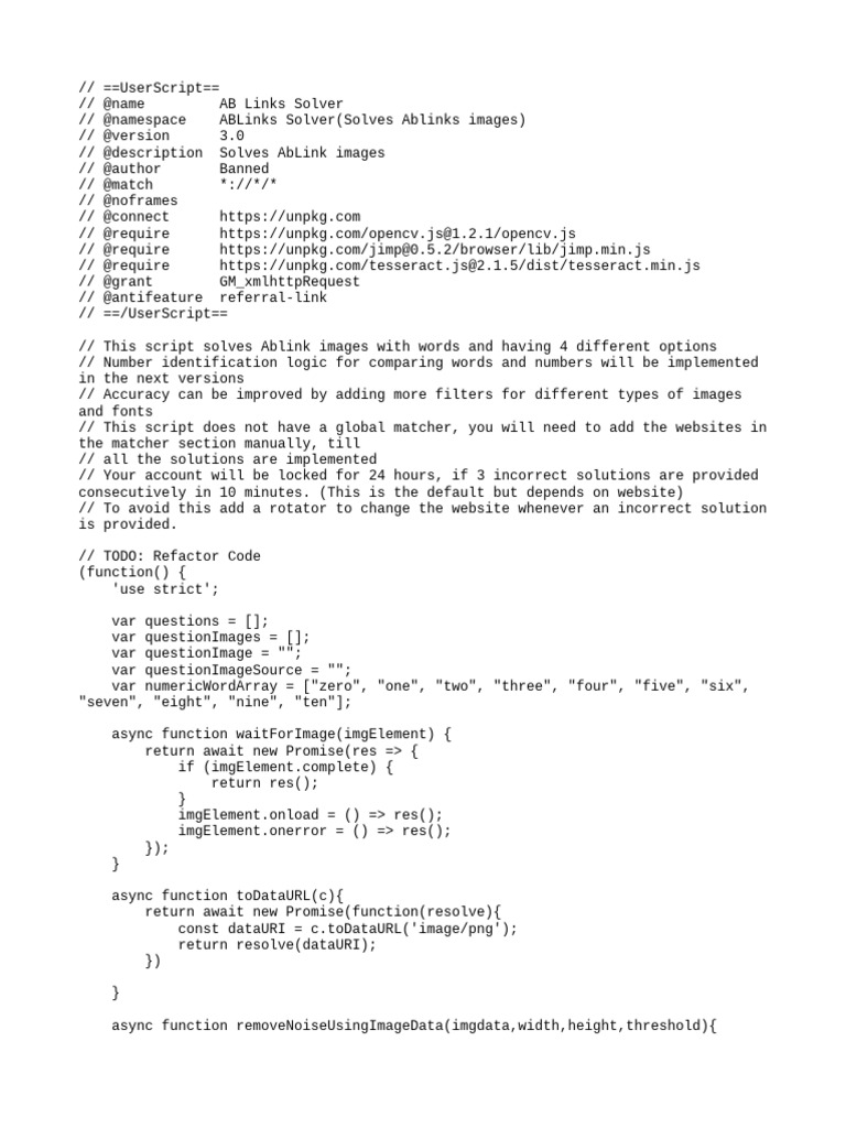 AB Links Solver for Anti-Bot Images | PDF | Computing | Computer ...
