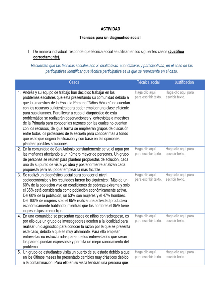 Tecnicas Sociales | PDF | Crecimiento personal y profesional | Ciencias ...