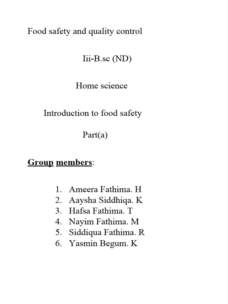 FSQC unit 1 | Download Free PDF | Genetically Modified Food | Organic Foods