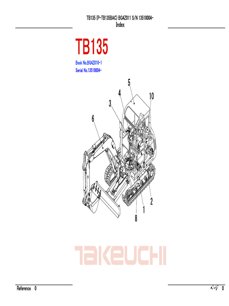 TB135 Parts Manual Overview | PDF | Piston | Mechanical Engineering