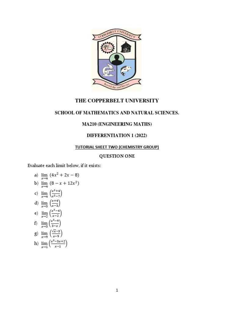 Engineering Maths Differentiation Tutorial | PDF | Tangent | Geometry