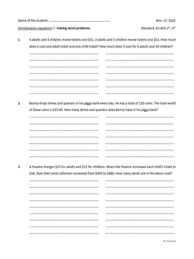 A2 65 Solving word problems | Download Free PDF | Currency | Numismatics