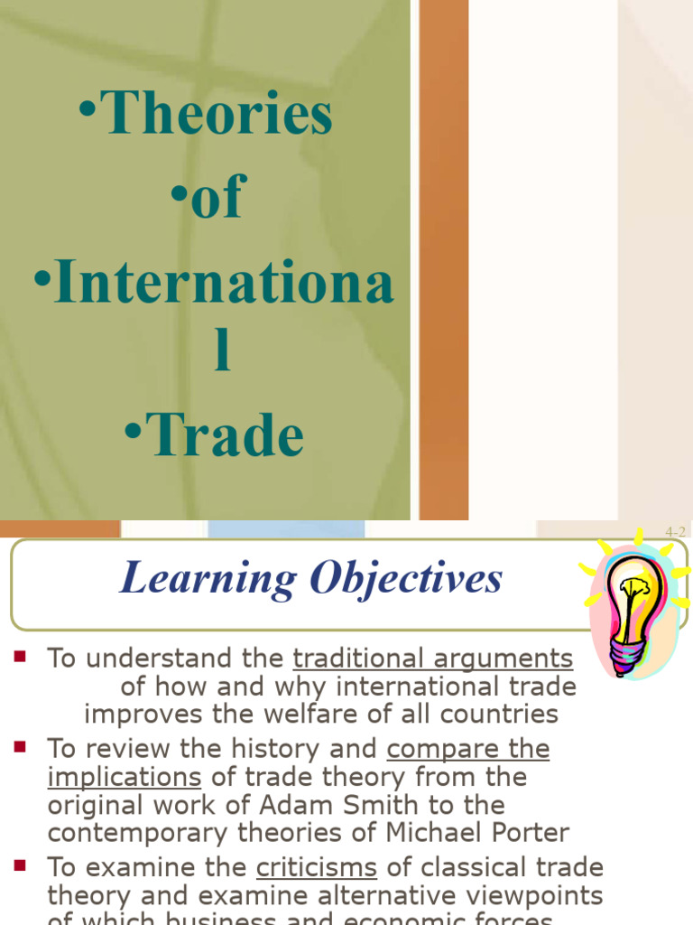 International Trade Theories Explained | PDF | Mercantilism ...