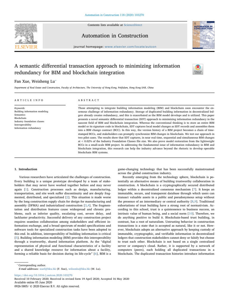 Automation in Construction: Sciencedirect | PDF | Building Information ...