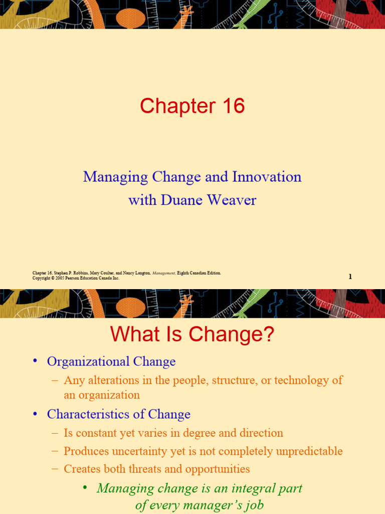 Mgmt192 Chp16 Change Management | PDF | Stress (Biology) | Change ...