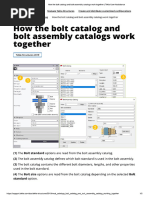 Adding Bolts To The Tekla Structures Catalog - Tekla User Assistance | PDF