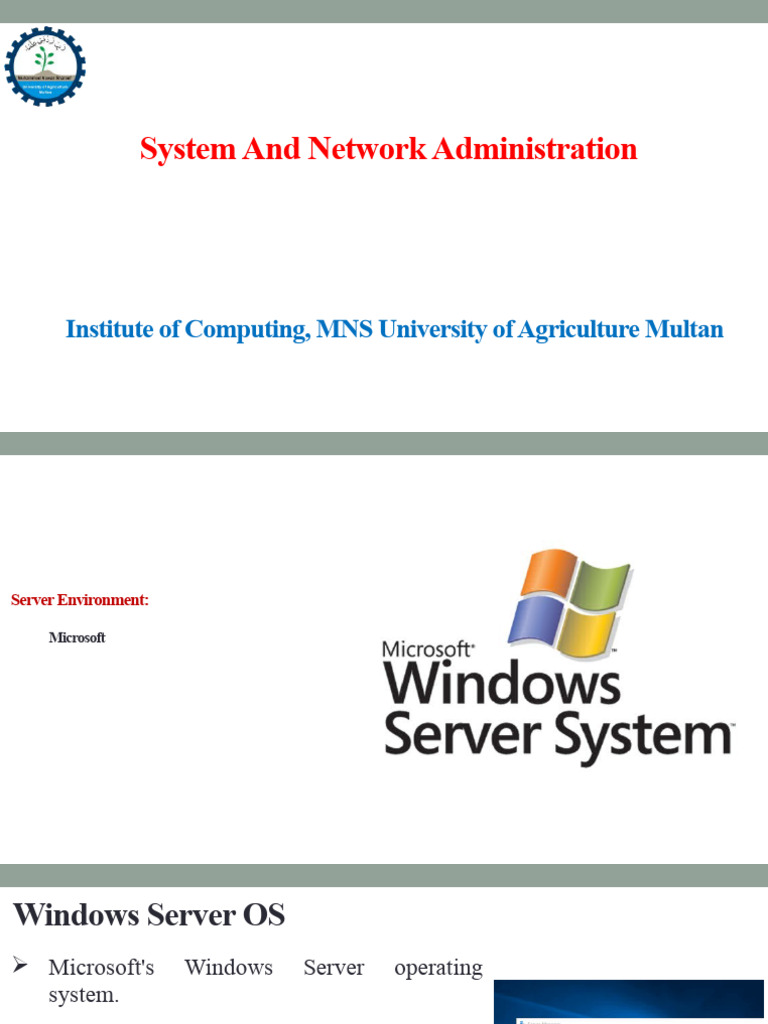 System and Network Administration Guide | PDF | Secure Shell | Server ...