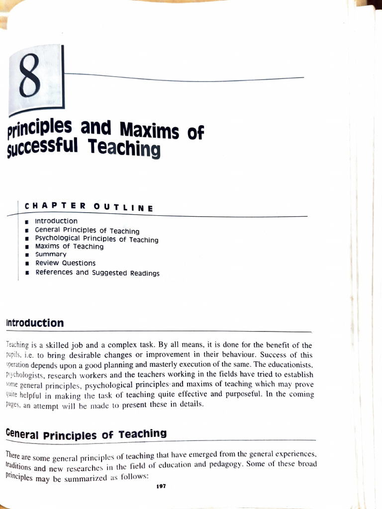Principles of Effective Teaching | PDF | Teachers | Behavior