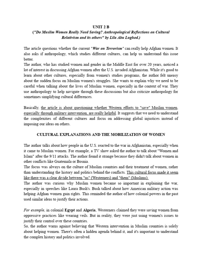 Critiquing the "Saving" of Muslim Women | PDF | Hijab | Women In Islam