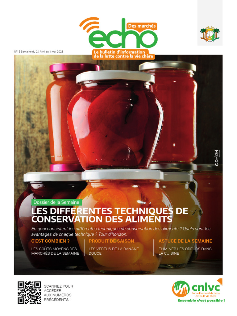 Techniques de Conservation des Aliments | PDF | Conservation des ...