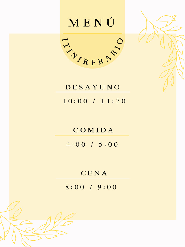 Menú Segundo Día (Desayuno, Comida y Cena) | PDF | Cocina, comidas y vino