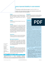 Dexamethasone Improved Disability in Acute Bacterial Meningitis