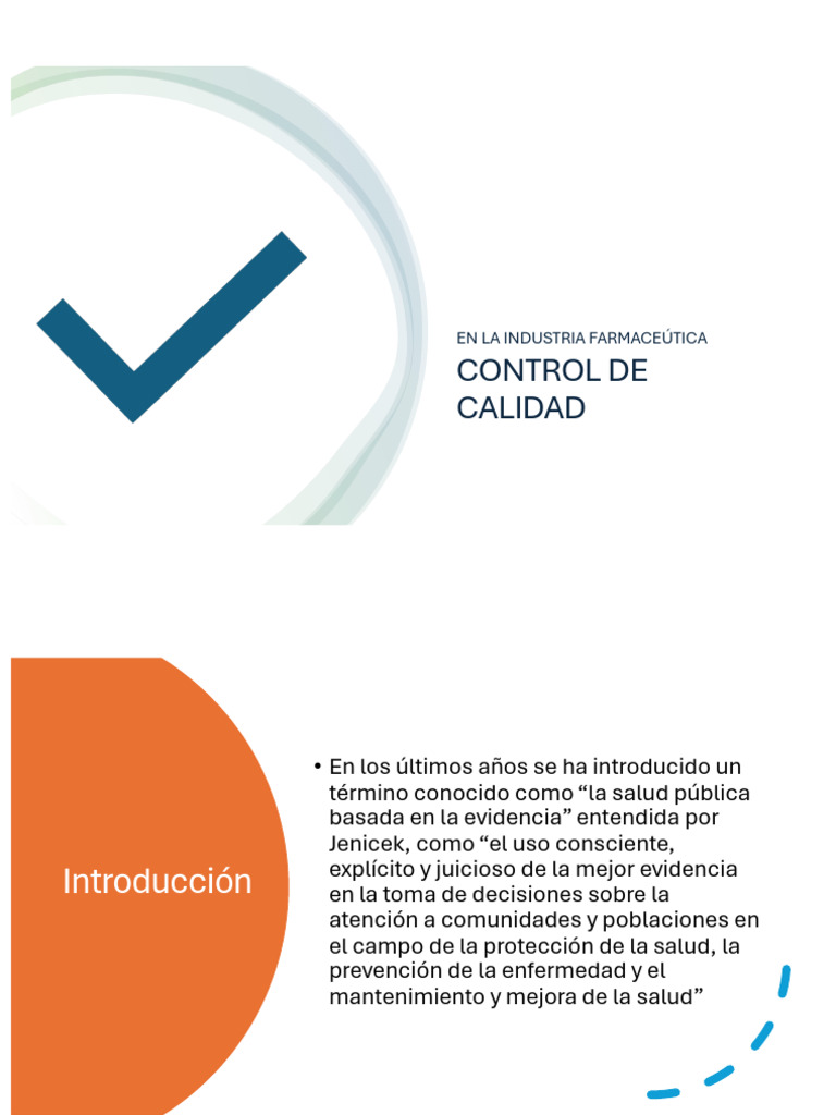 Control de Calidad en la Industria Farmacéutica | PDF | Calidad ...