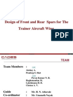 Design of Front and Rear Spars for The Trainer Aircraft Wing