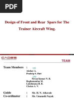 Spar Design for Trainer Aircraft Wing | PDF | Bending | Buckling