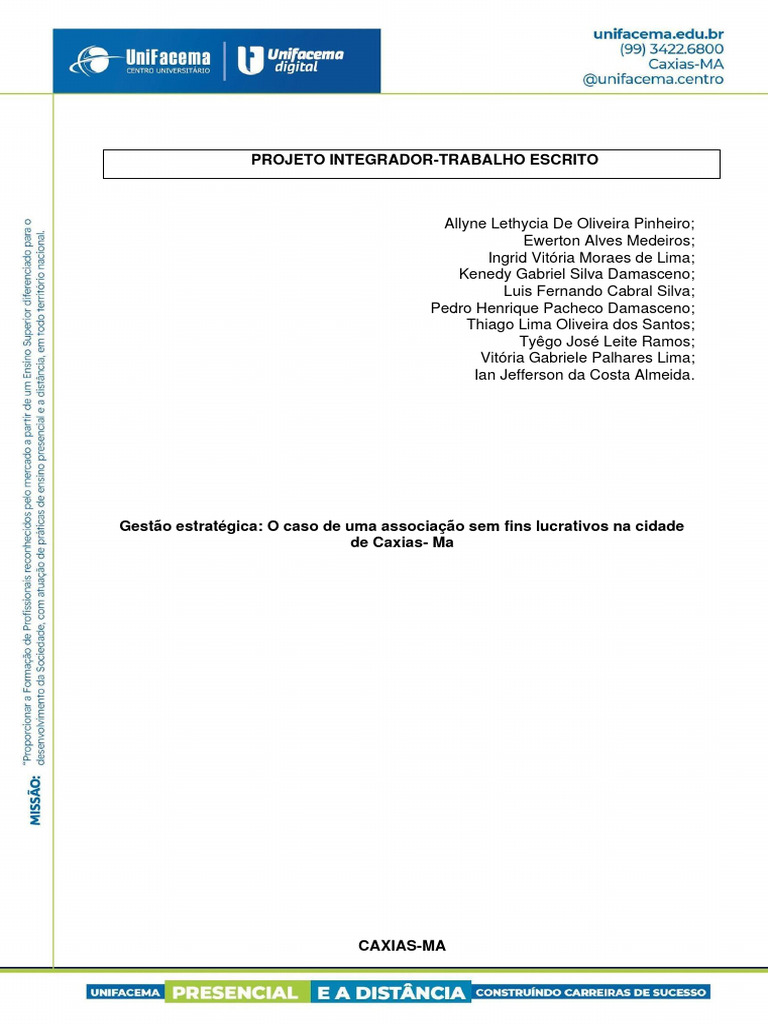 Projeto Integrador 25 | Download grátis PDF | Gestão estratégica ...