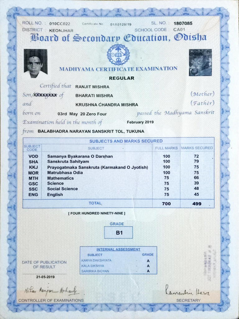 Matrik Certificate | PDF