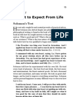 What To Expect From Life: Solomon's Test