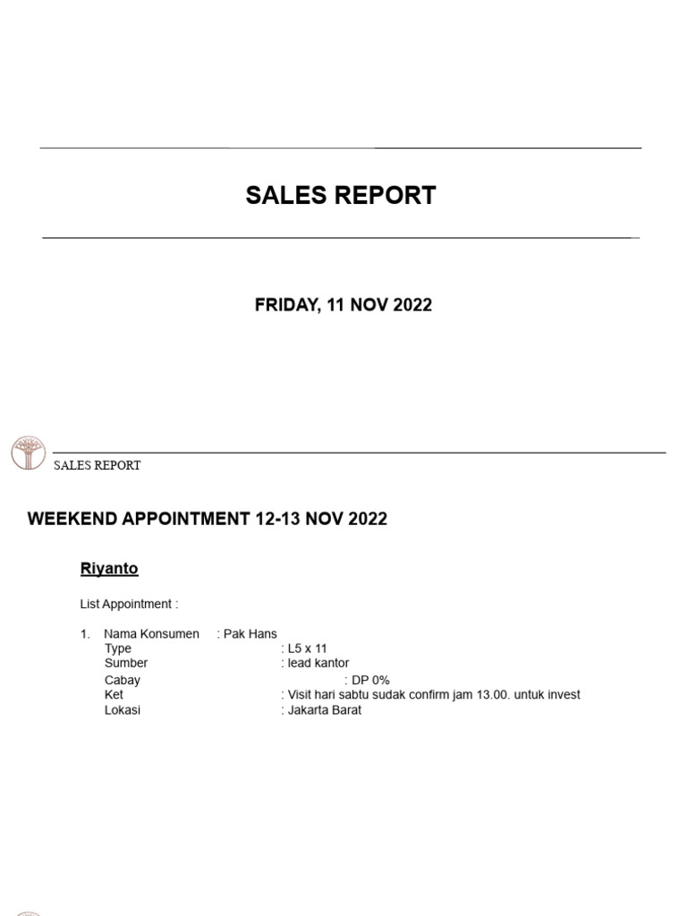 April Week 3 Sales Marketing Report | PDF