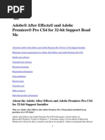 Download Premiere Pro CS4 and After Effects CS4 Read Me by Radu Bogdan SN73996217 doc pdf