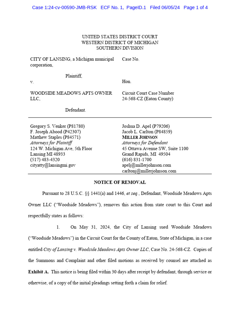 Woodside Lawsuit PDF Basement Complaint