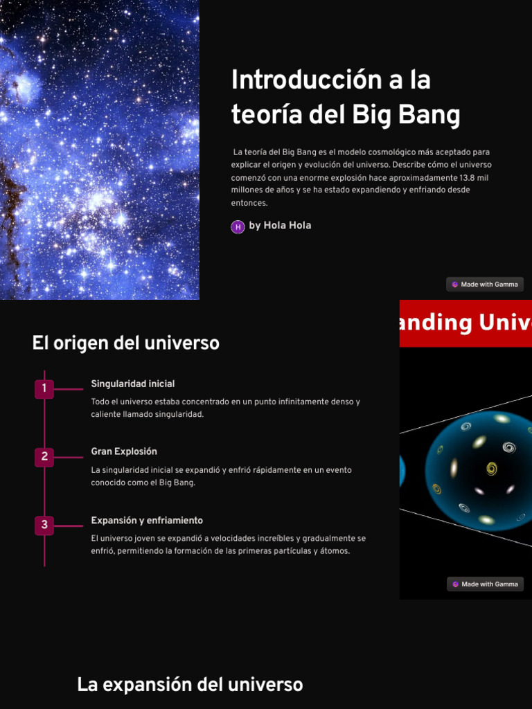Teoria Del Big Band PDF | PDF | Big Bang | Universo