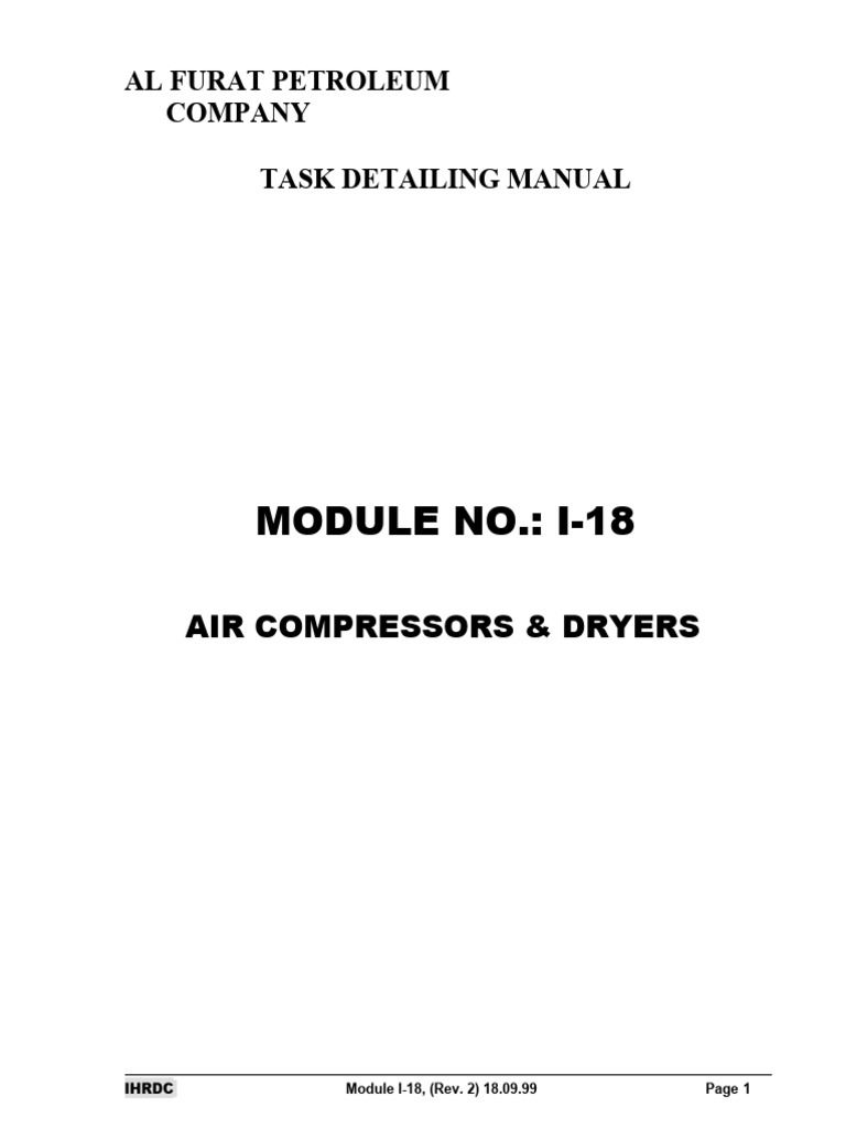 Air Compressors and Dryers Manual | PDF | Energy Technology ...